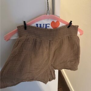 Michael Stars High Waist Brown Shorts